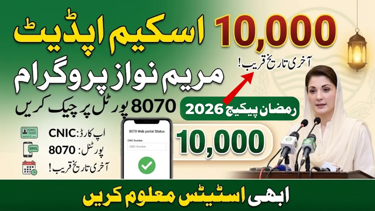 Maryam Nawaz 10000 Scheme Check Online March 2026 – Last Date & 8070 Portal Update