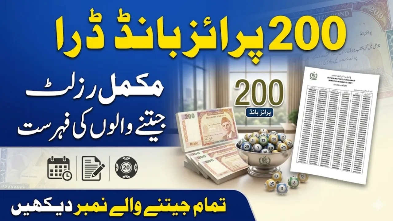 Rs200 Prize Bond Draw 2026 Complete Winners List and Results Update